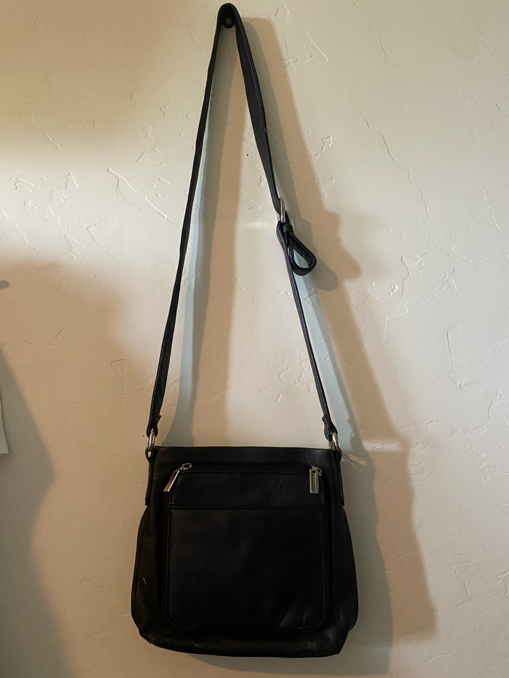 Wilsons Leather Black Crossbody Bag